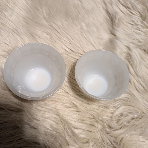 Vintage retro Set 2 Pyr-o-Rey DYNAWARE Brown Daisy Custard Cups Ramekins floral - Picture 4 of 6